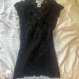 Black lace shirt